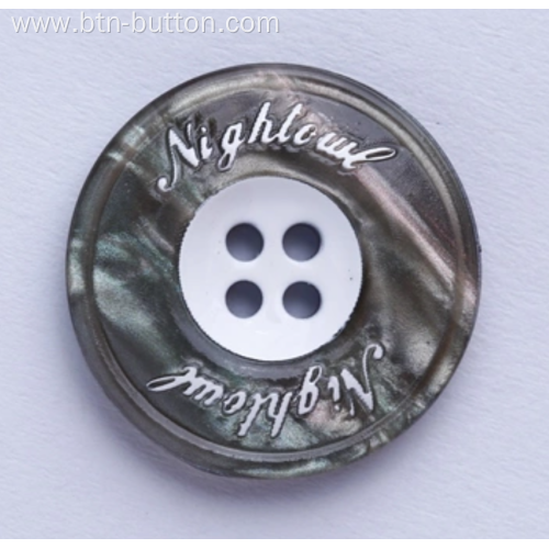 Custom Cloud Flower Imitation Shell Resin Buttons